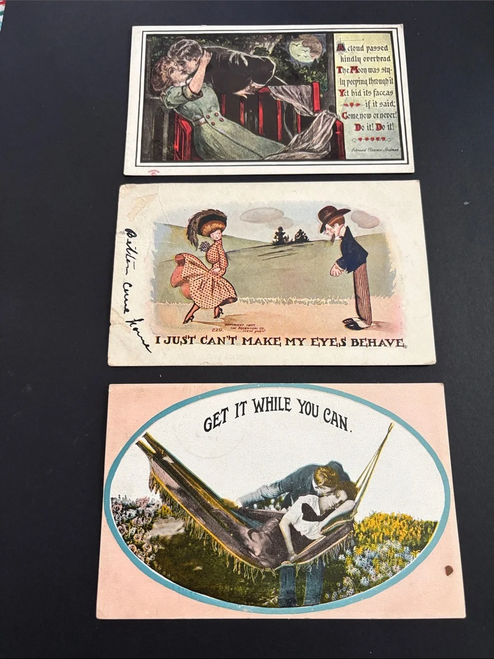 Naughty postcards vintage 1907-1915